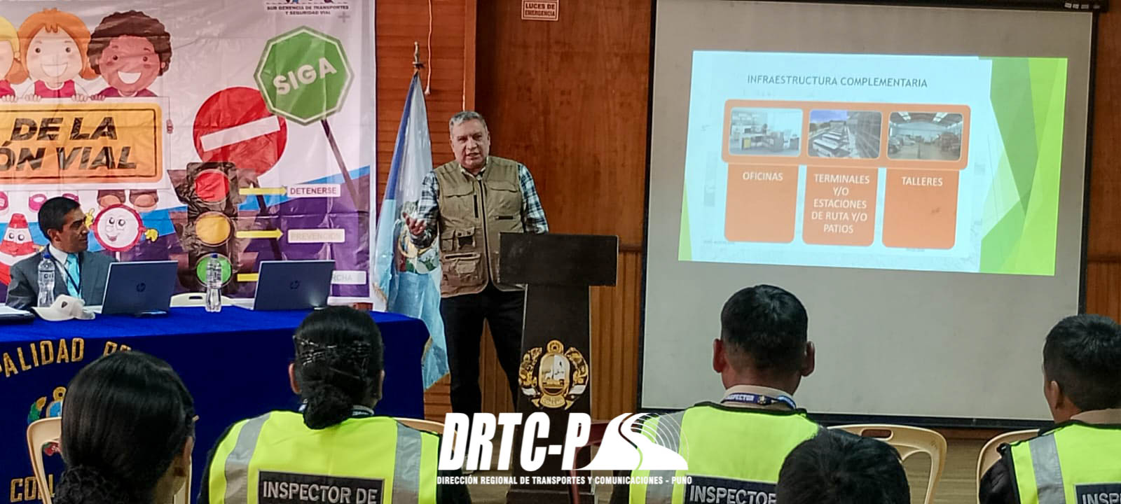 DIRECCIÓN REGIONAL DE TRANSPORTES Y COMUNICACIONES PUNO REALIZA CAPACITACIÓN A INSPECTORES DE TRANSPORTE EN ILAVE