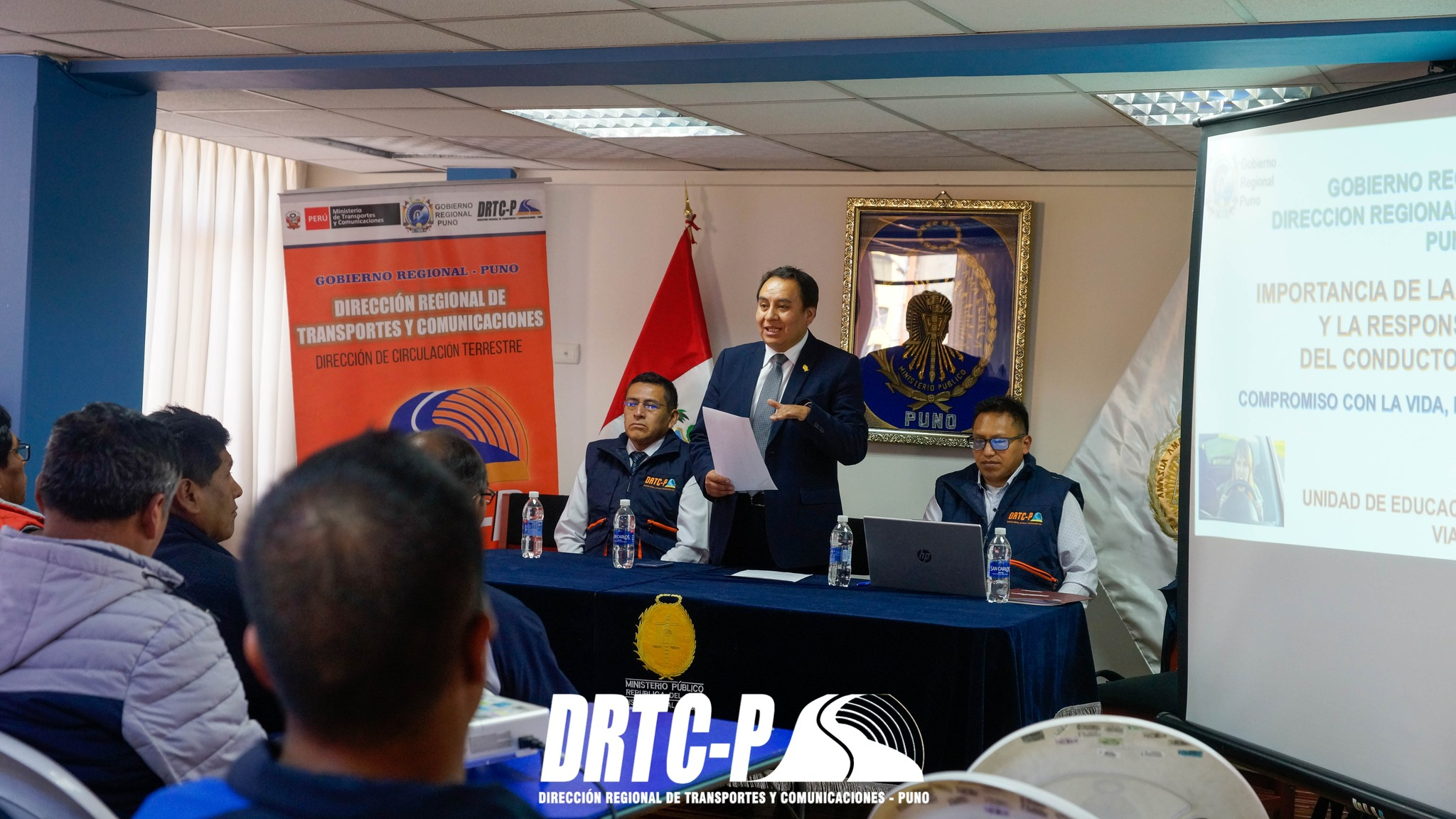 DIRECCIÓN REGIONAL DE TRANSPORTES Y COMUNICACIONES PUNO FORTALECE CAPACIDADES DE CONDUCTORES DEL MINISTERIO PÚBLICO